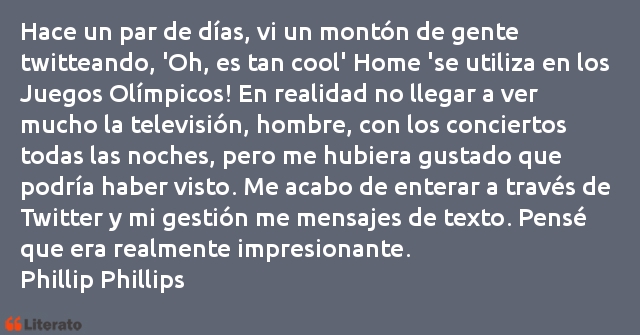 Frases de Phillip Phillips