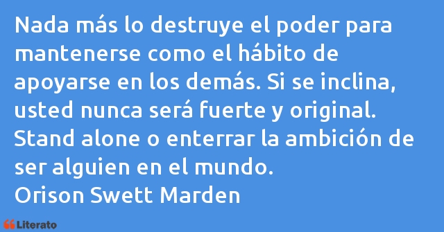 Frases de Orison Swett Marden