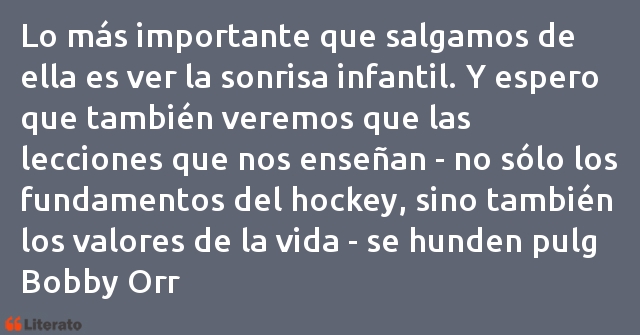 Frases de Bobby Orr