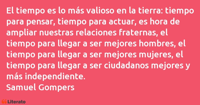 Frases de Samuel Gompers