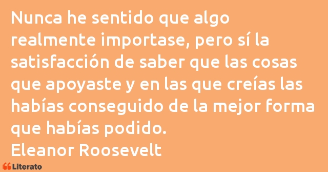 Frases de Eleanor Roosevelt