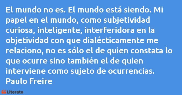 Frases de Paulo Freire