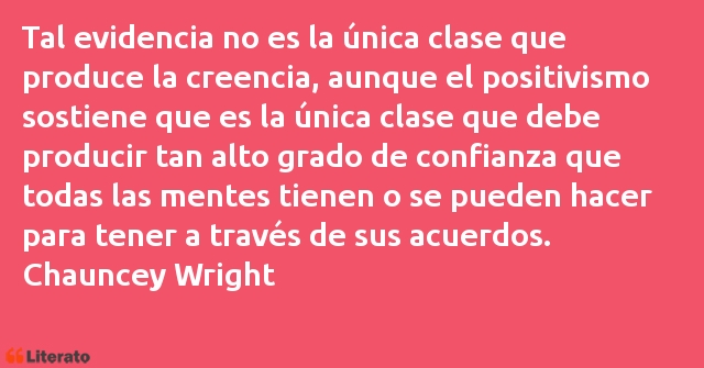 Frases de Chauncey Wright