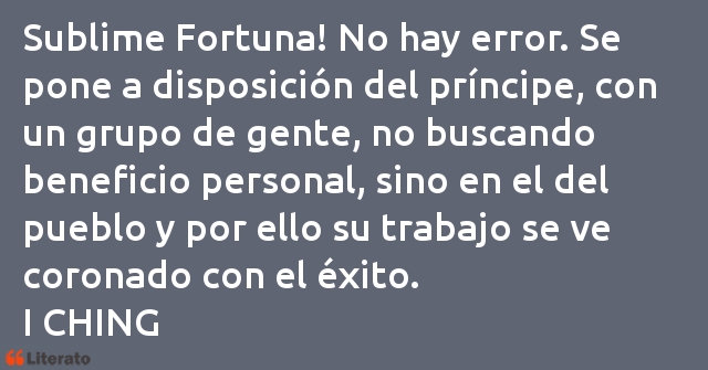 Frases de I CHING