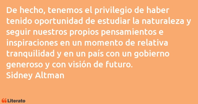 Frases de Sidney Altman