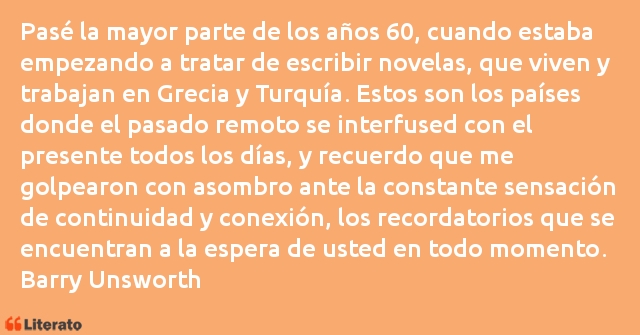 Frases de Barry Unsworth