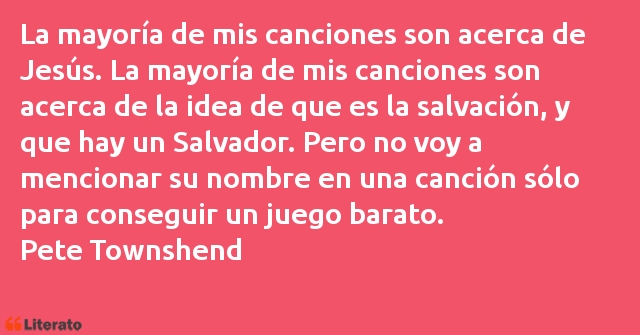 Frases de Pete Townshend