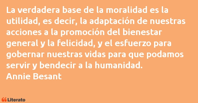 Frases de Annie Besant