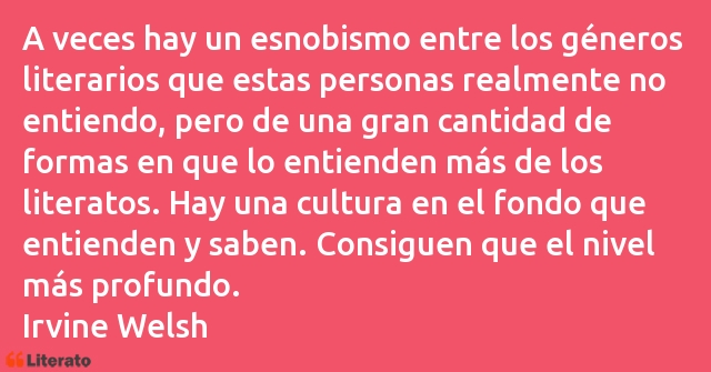Frases de Irvine Welsh