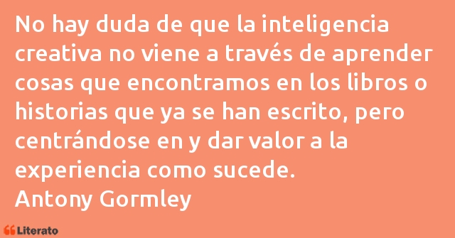 Frases de Antony Gormley