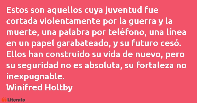 Frases de Winifred Holtby