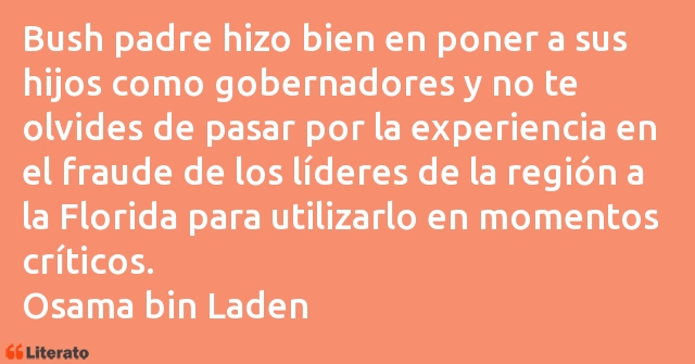 Frases de Osama bin Laden