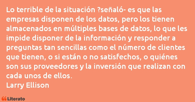 Frases de Larry Ellison