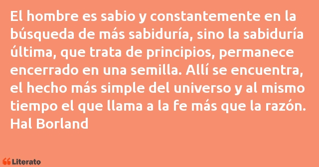 Frases de Hal Borland