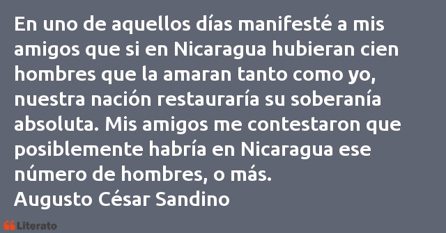 Frases de Augusto César Sandino