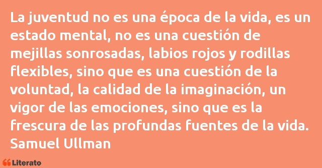 Frases de Samuel Ullman