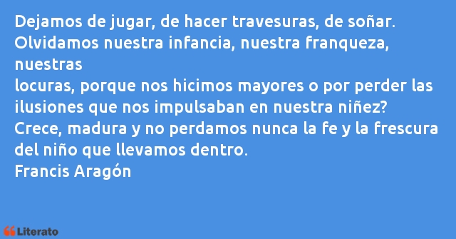 Frases de Francis Aragón