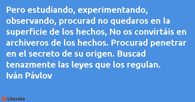 Frases de Iván Pávlov