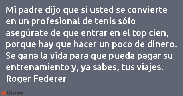 Frases de Roger Federer