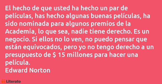 Frases de Edward Norton