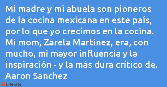 Frases de Aaron Sanchez