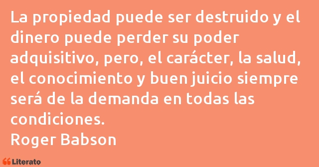 Frases de Roger Babson