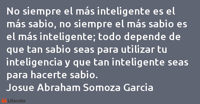 Frases de Josue Abraham Somoza Garcia