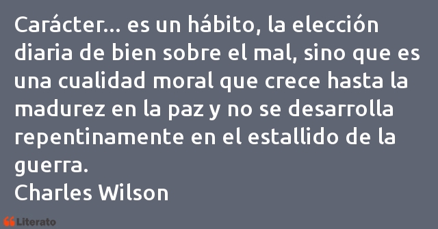 Frases de Charles Wilson