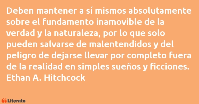 Frases de Ethan A. Hitchcock