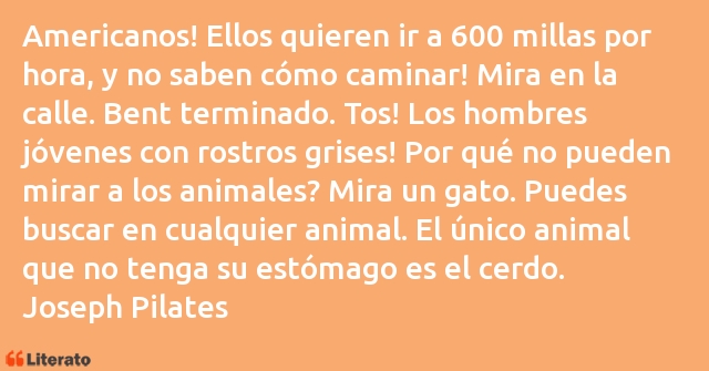 Frases de Joseph Pilates