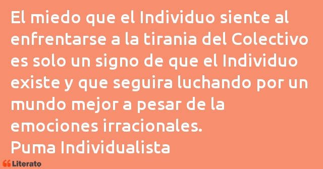 Frases de Puma Individualista