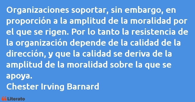 Frases de Chester Irving Barnard