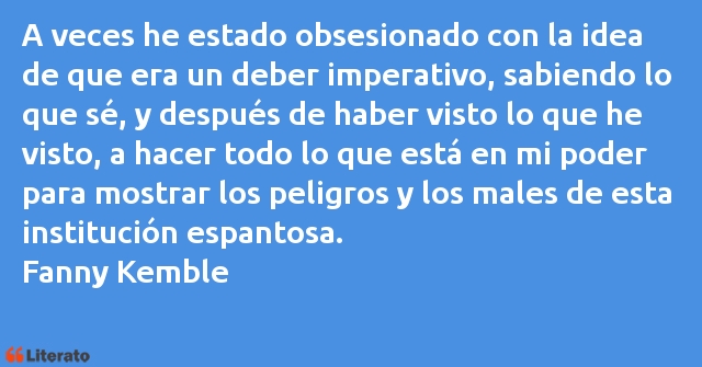 Frases de Fanny Kemble