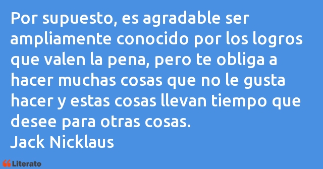 Frases de Jack Nicklaus