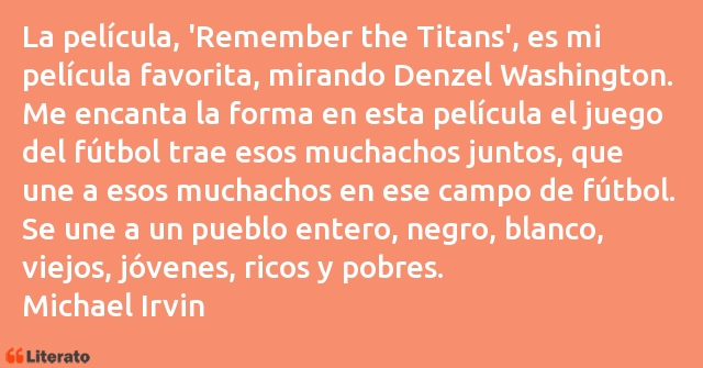 Frases de Michael Irvin