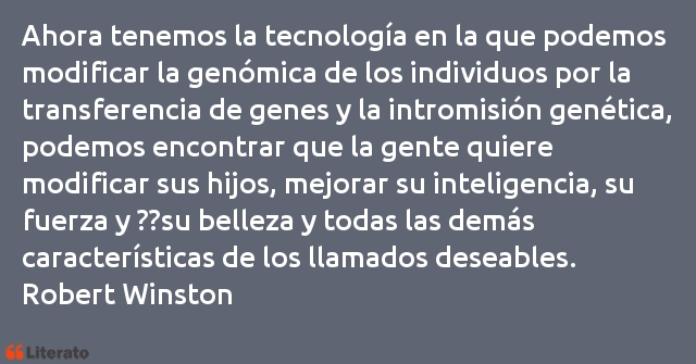 Frases de Robert Winston