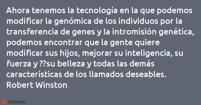 Frases de Robert Winston