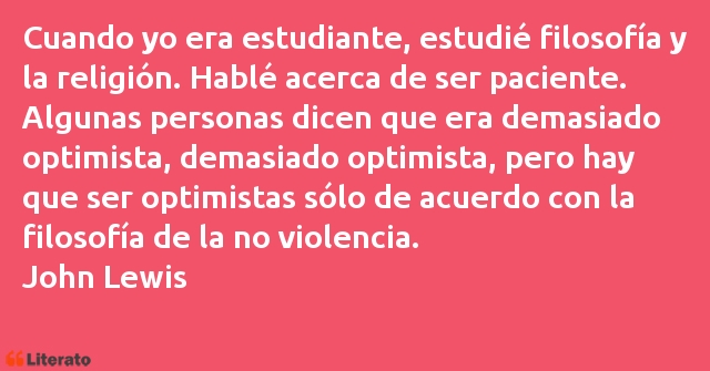 Frases de John Lewis