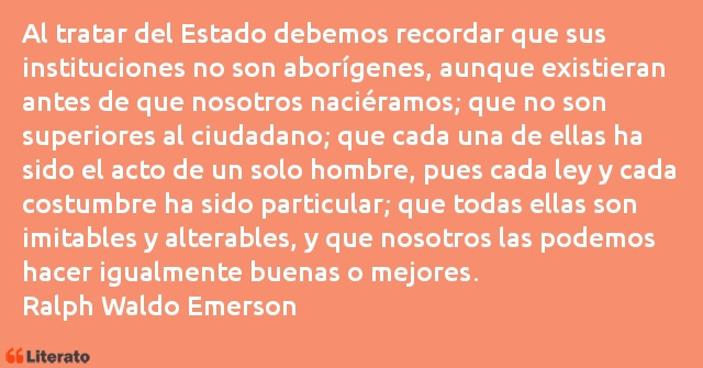 Frases de Ralph Waldo Emerson