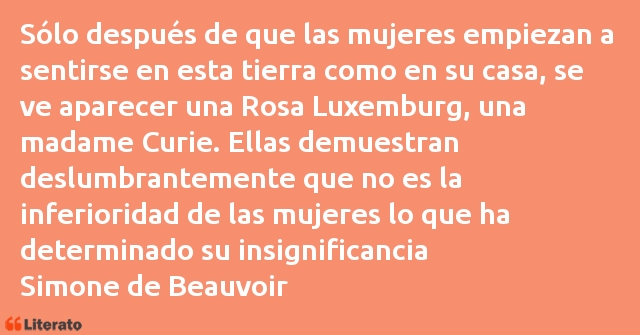 Frases de Simone de Beauvoir