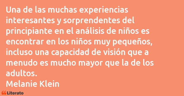 Frases de Melanie Klein