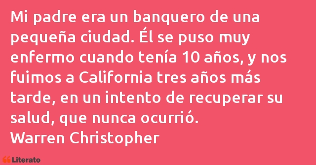 Frases de Warren Christopher