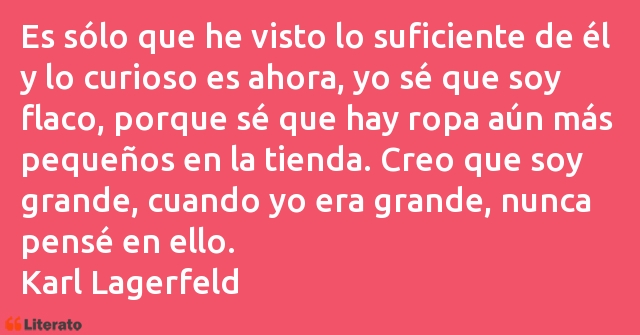 Frases de Karl Lagerfeld