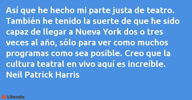 Frases de Neil Patrick Harris