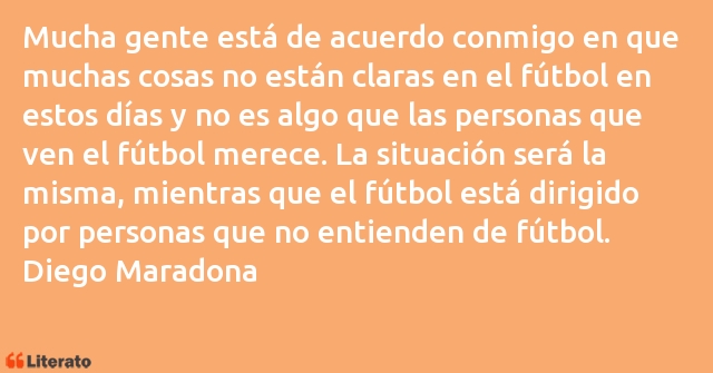 Frases de Diego Maradona