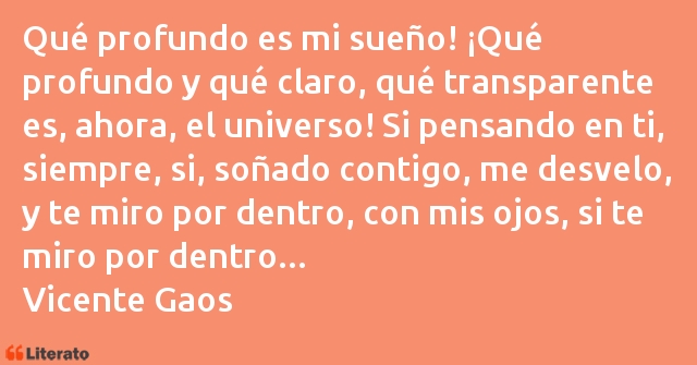 Frases de Vicente Gaos