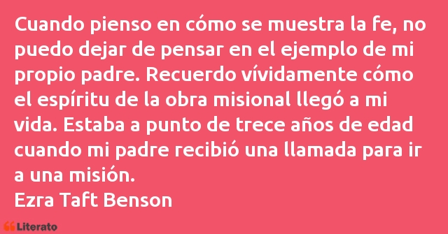 Frases de Ezra Taft Benson