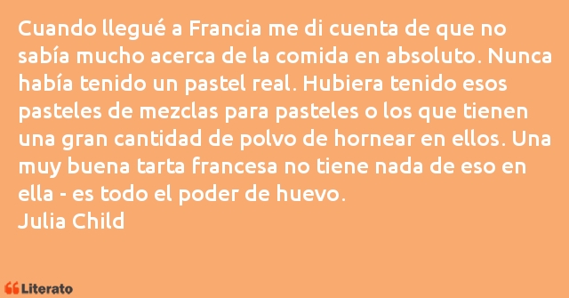 Frases de Julia Child