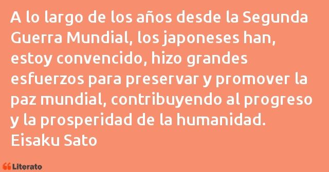 Frases de Eisaku Sato