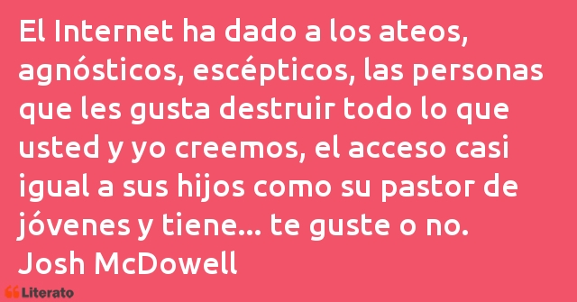 Frases de Josh McDowell